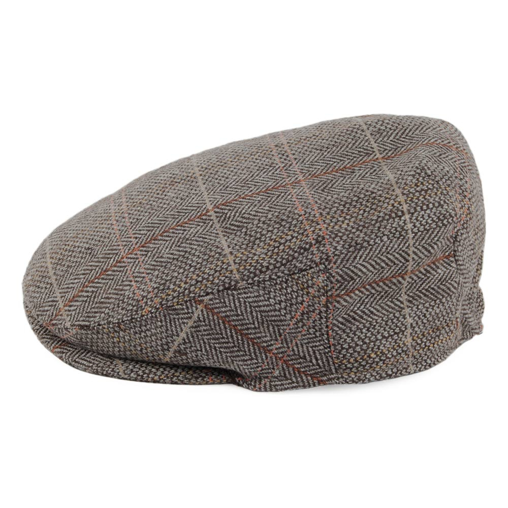 Jaxon & James kids tweed flat cap multicolor grijs  | one-size (50-52 cm)