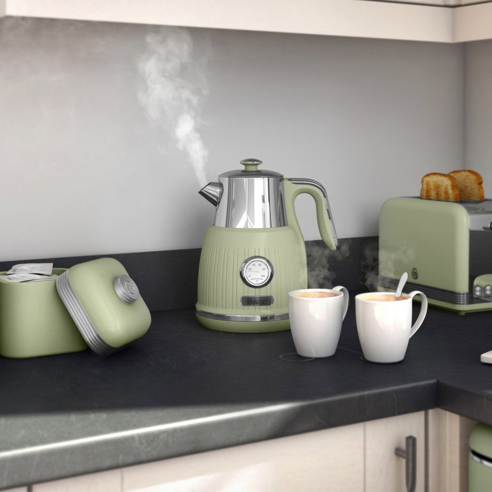 Swan SK31040GN Retro Waterkoker 1.5 Liter Groen