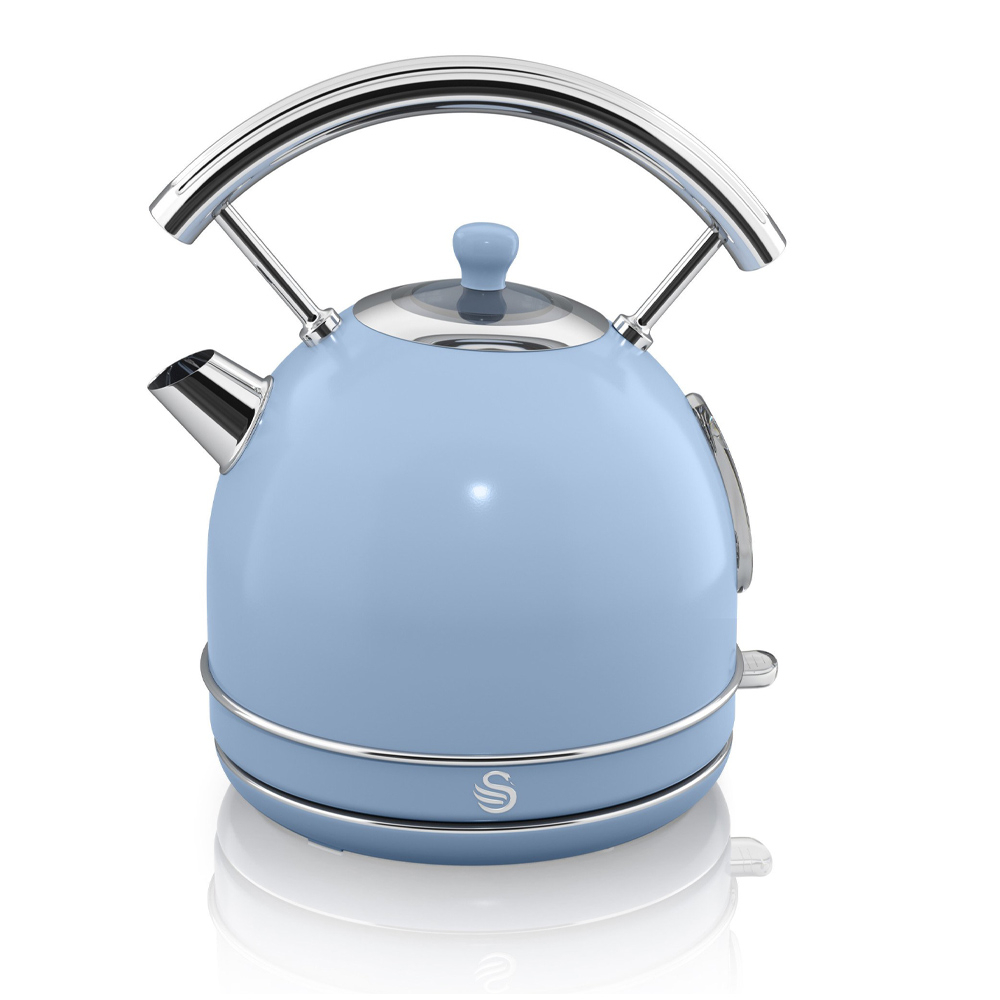 Retro waterkoker 1.8 liter blauw