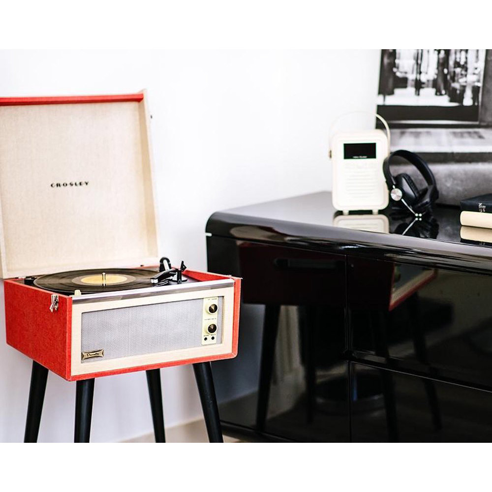 Crosley Bermuda Retro Platenspeler Bluetooth Rood