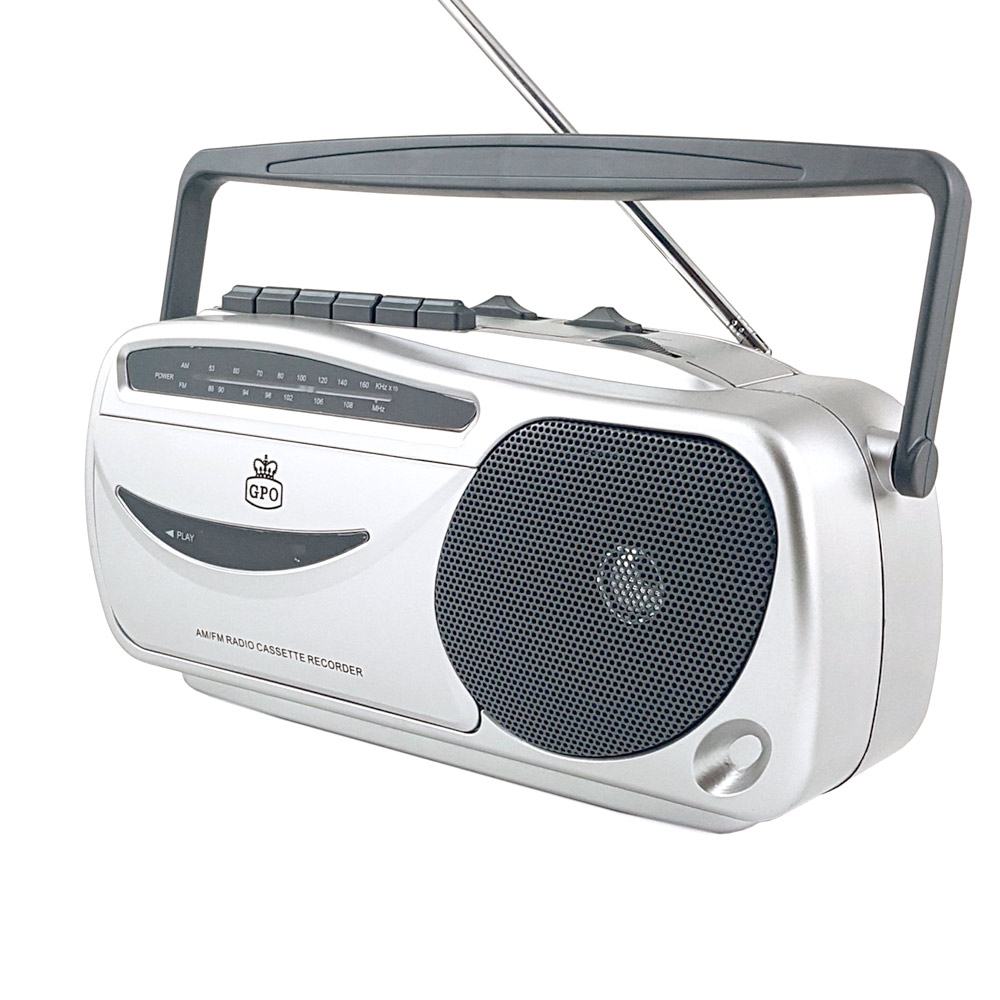 GPO 9401 Draagbare Retro AM/FM Radio & Cassettespeler