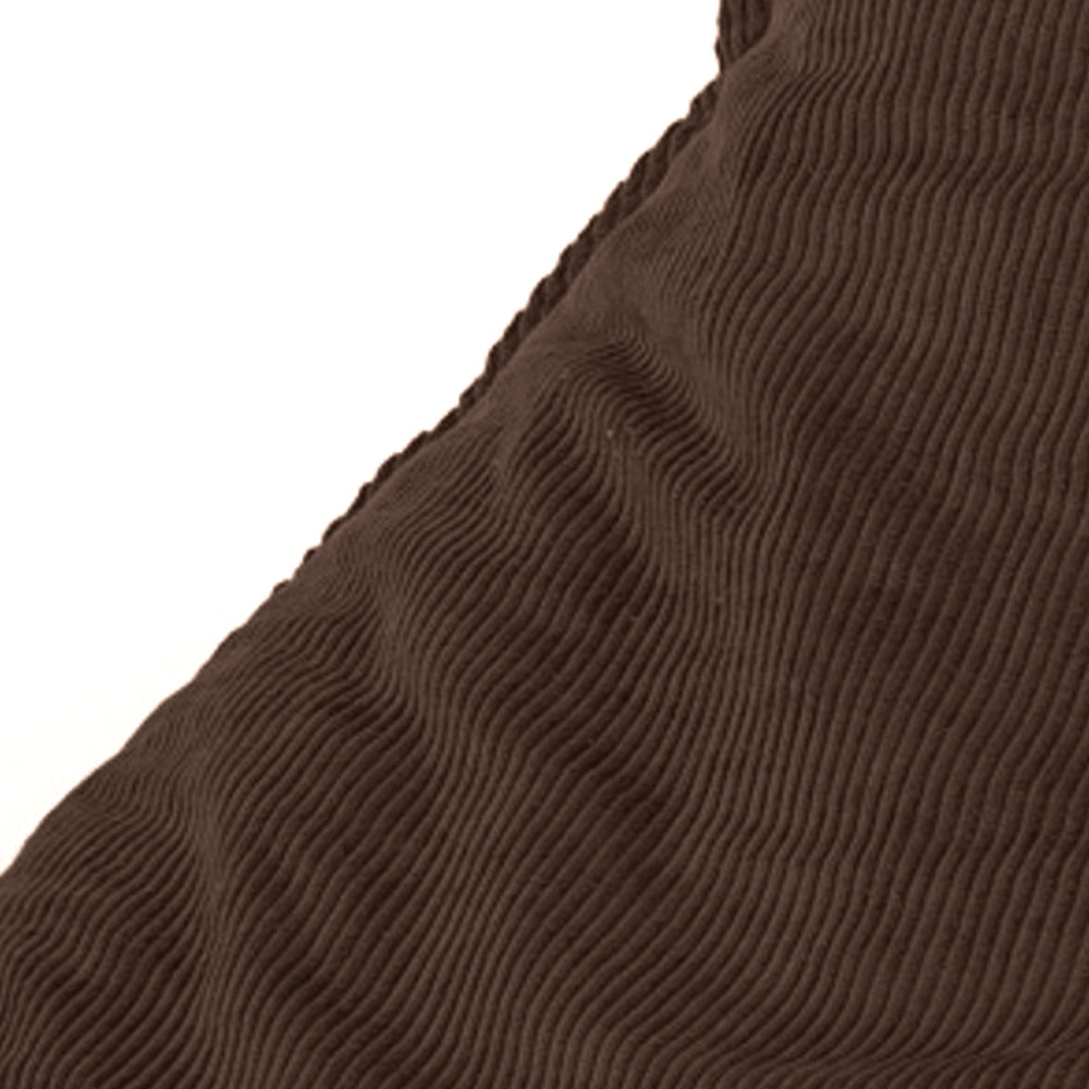 Zitzak stoel ribstof donkerbruin 100x80cm