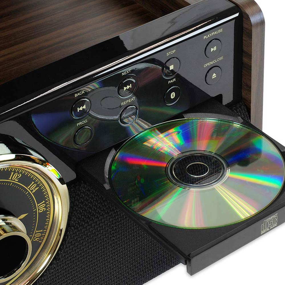 Victrola VTA-270B Retro Platenspeler Bluetooth 6 in 1 Mahonie