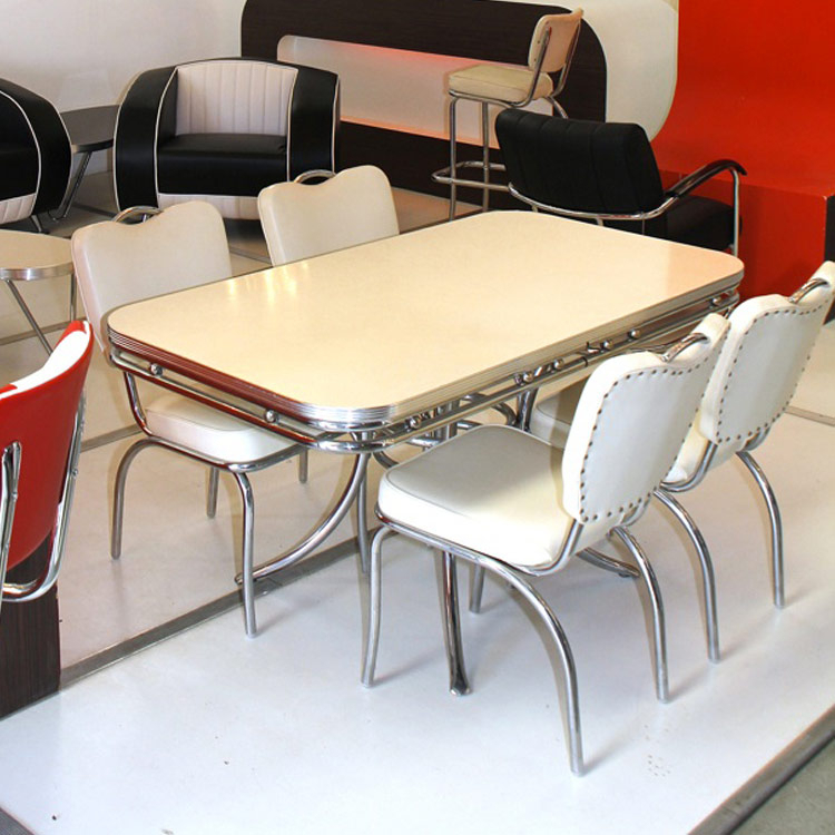 Bel Air Retro Eettafel TO-20 Antique White