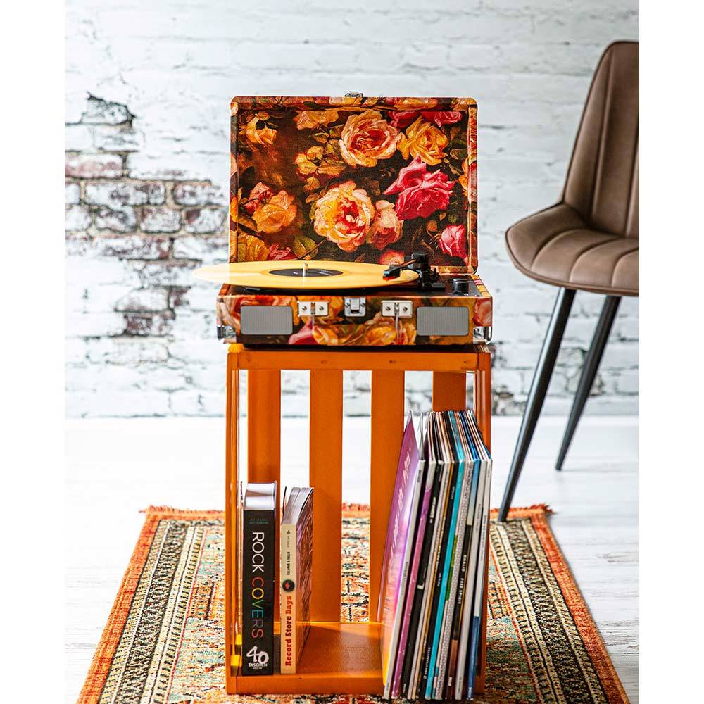 Crosley Cruiser deluxe platenspeler floral dark 