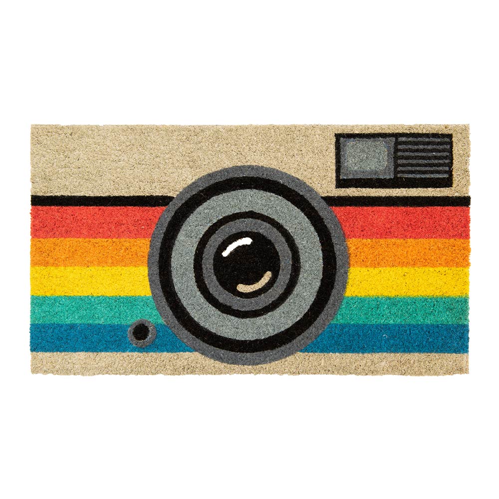 Retro camera deurmat 
