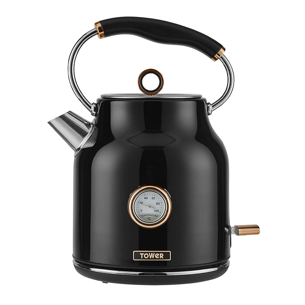 Waterkoker 1.7 liter bottega rose gold zwart