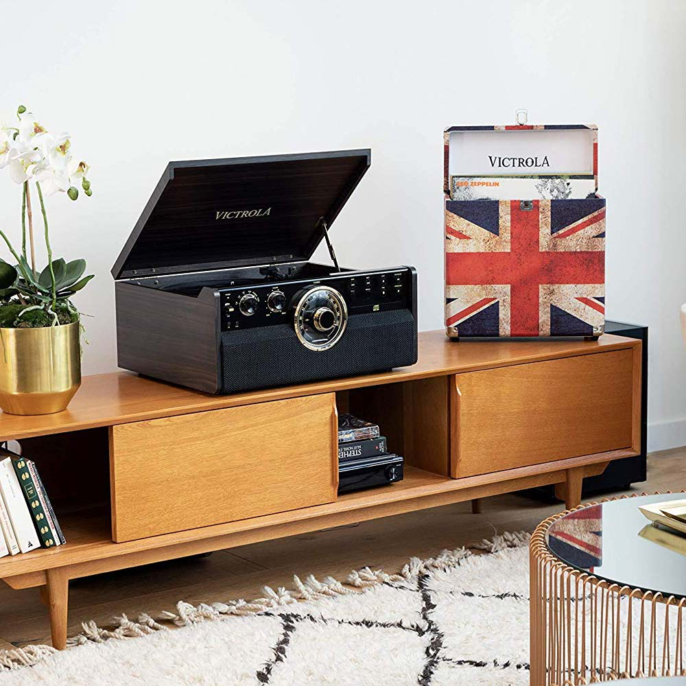 Victrola VTA-270B Retro Platenspeler Bluetooth 6 in 1 Mahonie