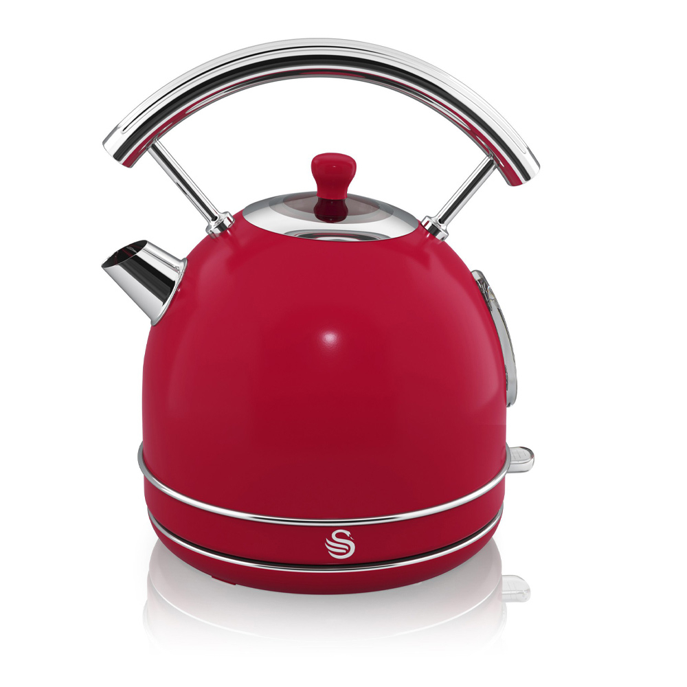 Retro waterkoker 1.8 liter rood