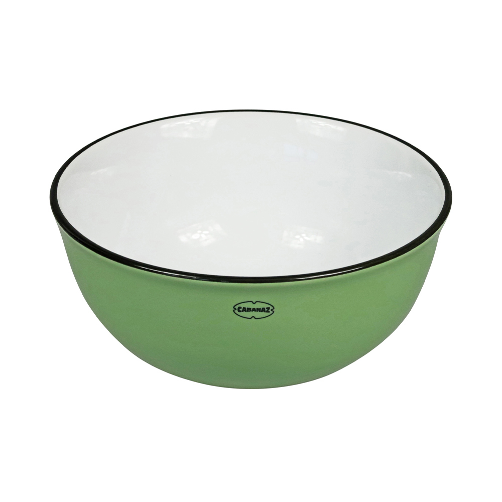 Retro ontbijt kom emaille  geinspireerd vintage green