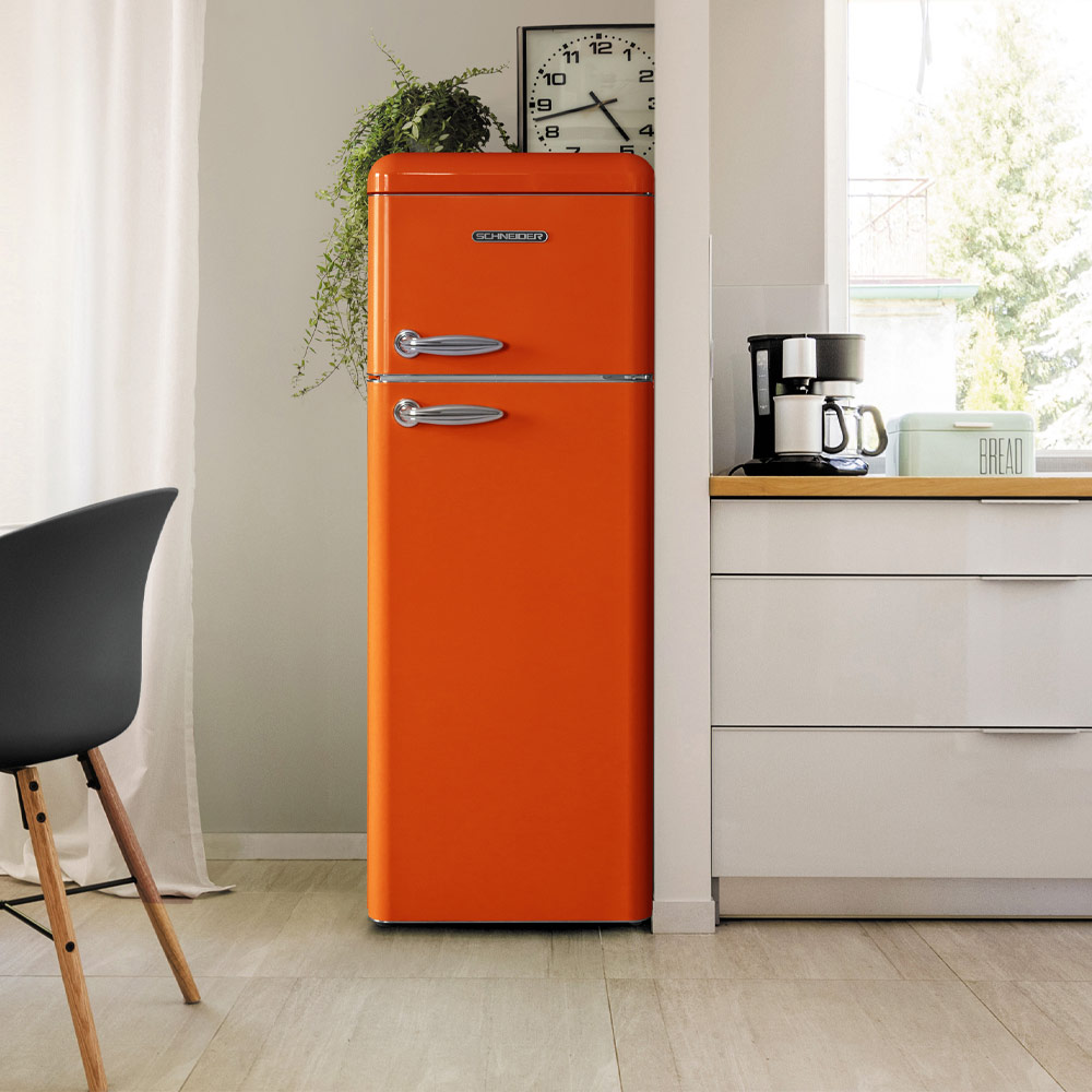 Schneider SCDD 208 V Retro Koelkast Florida Orange