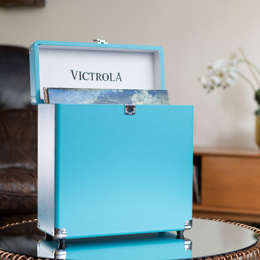 Victrola Retro Platenkoffer Turquoise Victrola Retro Platenkoffer Turquoise