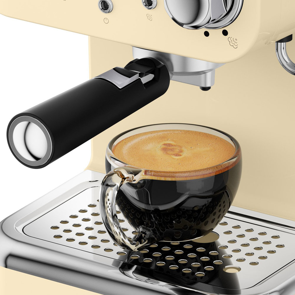 Retro espressomachine creme