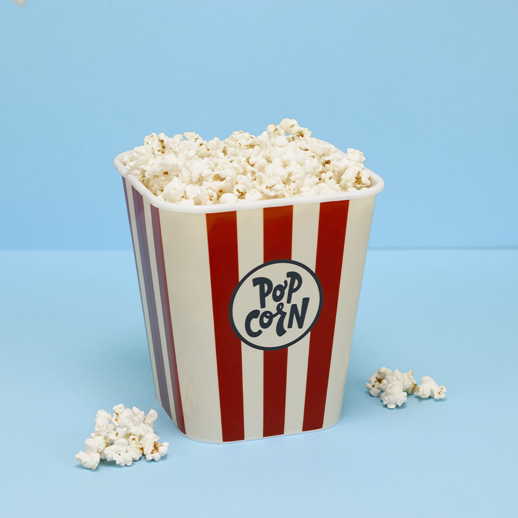 Popcorn kom retro rood 