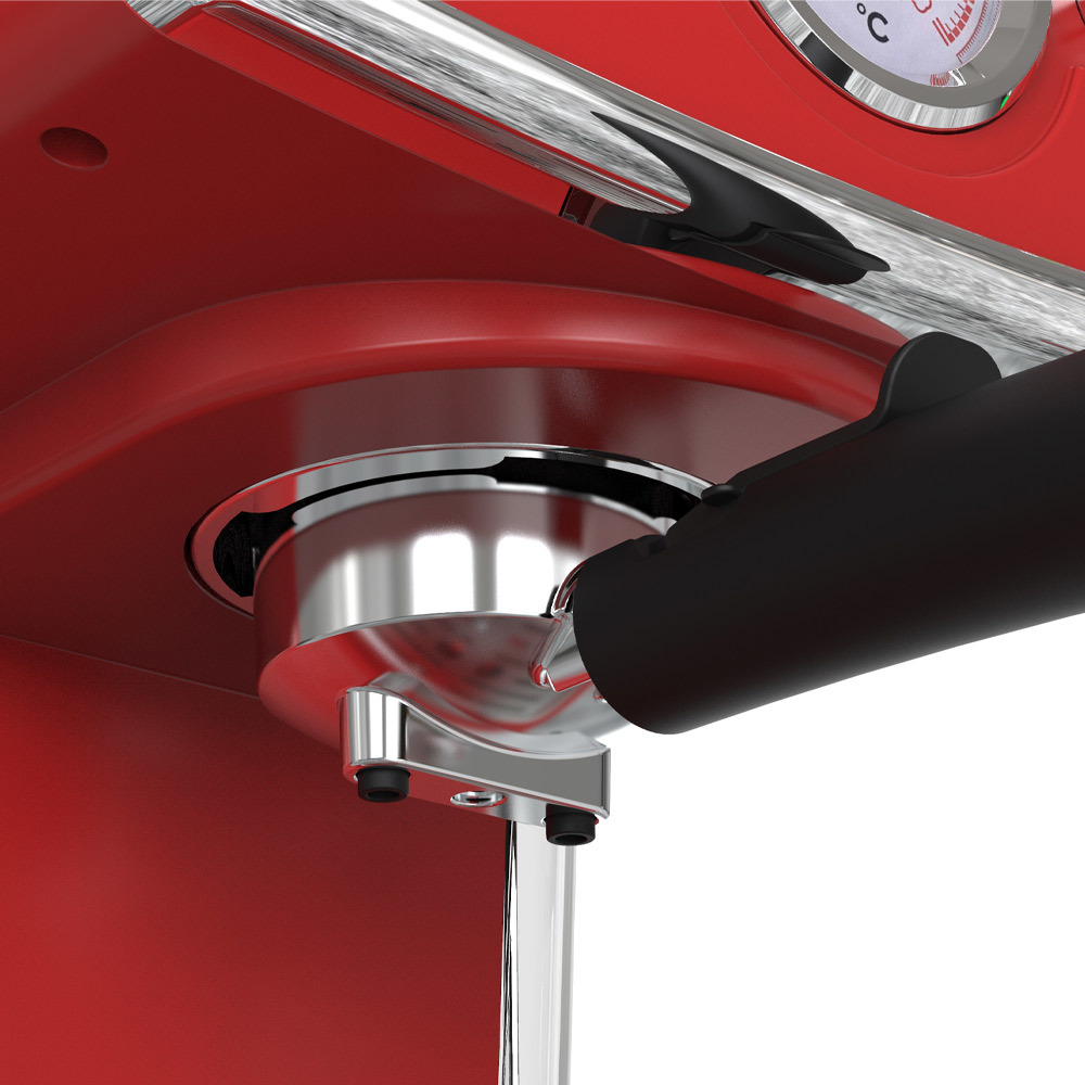 TurboTronic ZEspresso TT-CM22 Retro Espressomachine Rood TurboTronic ZEspresso TT-CM22 Retro Espressomachine Rood