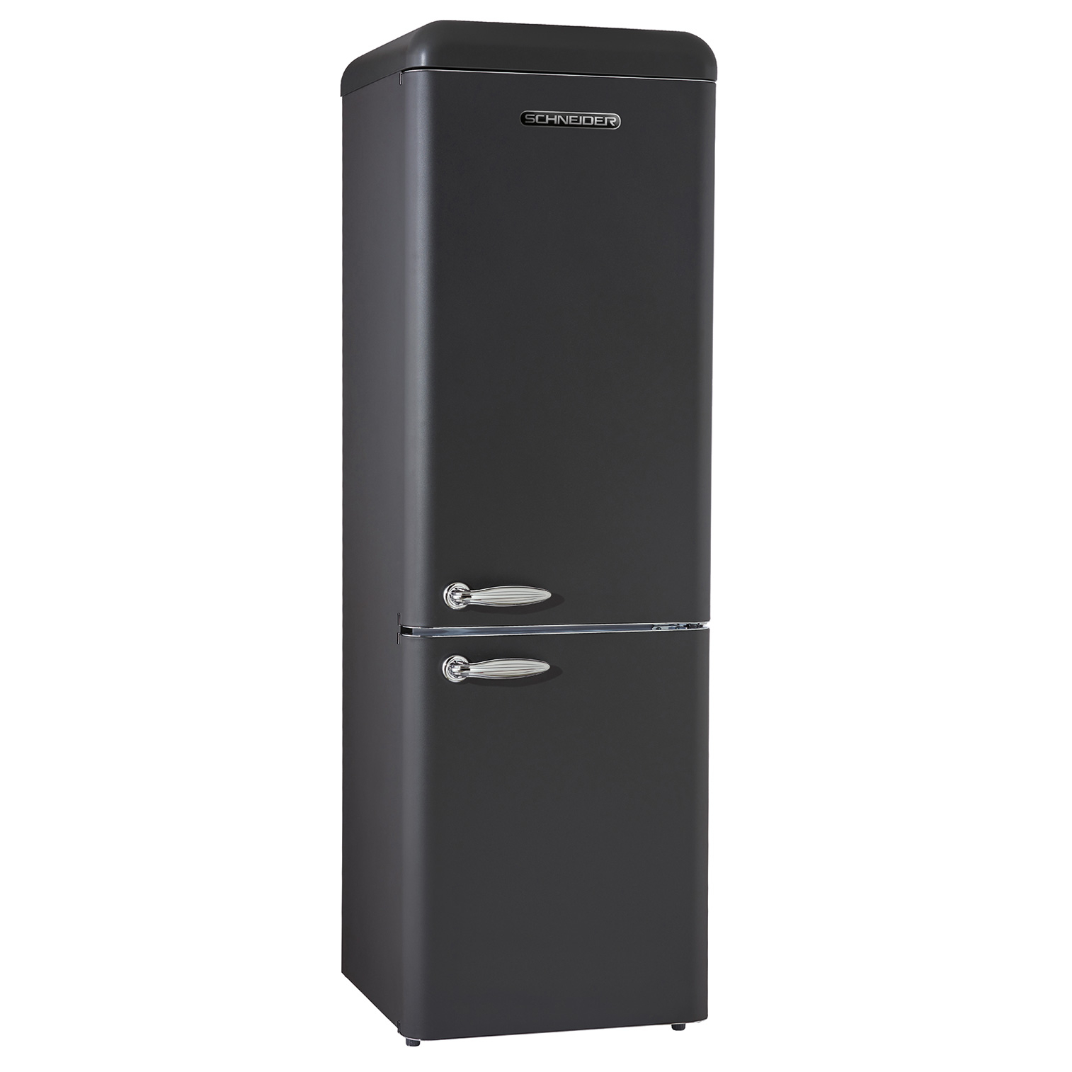 Schneider SCCB 250 V Retro Koelkast Mat Zwart