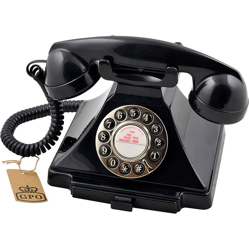 GPO Carrington Retro telefoon zwart