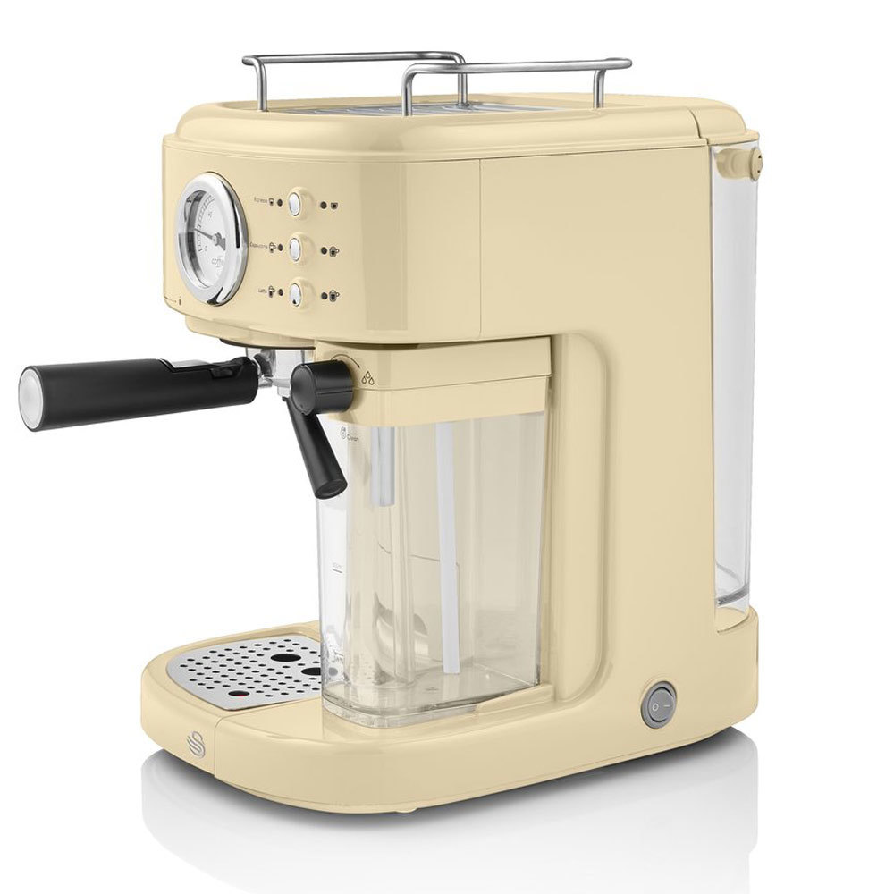 Swan one-touch retro espressomachine creme