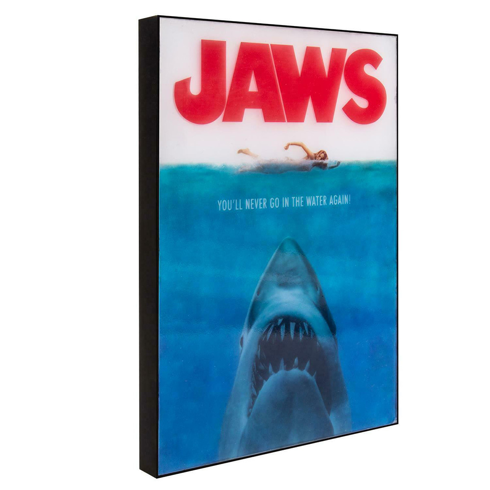 Jaws movie poster wandlamp - Iconische filmposter met licht