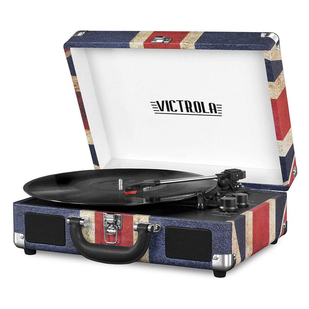 Victrola VSC-550 BT USB retro platenspeler vintage union jack