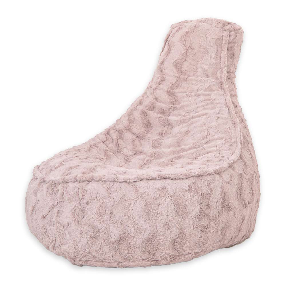 Drop & Sit zitzak stoel bont roze junior