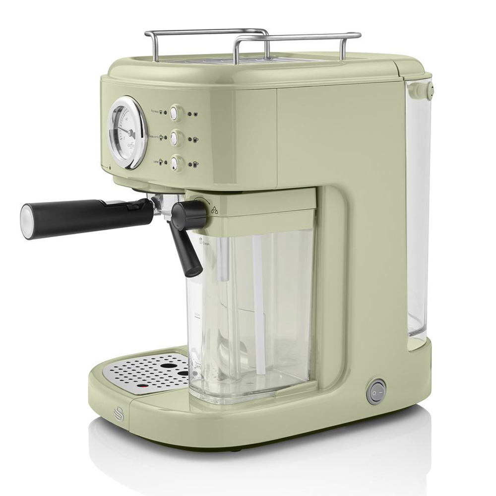 Swan one-touch retro espressomachine groen