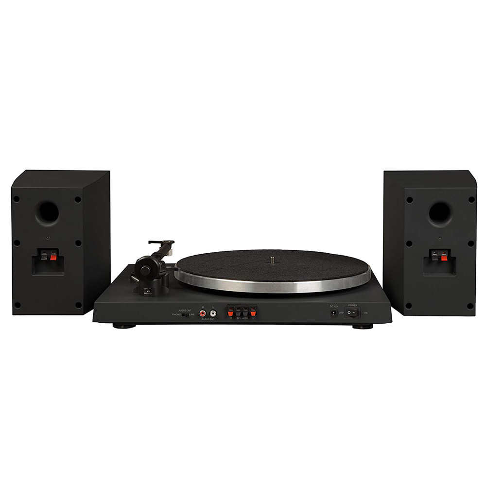 Crosley T150 Retro Platenspeler Bluetooth Zwart met Externe Luidsprekers