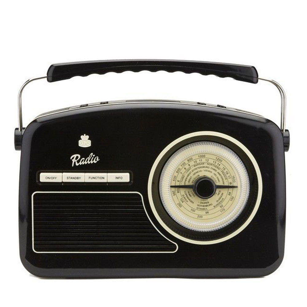 GPO Rydell Wekkerradio DAB+ Zwart