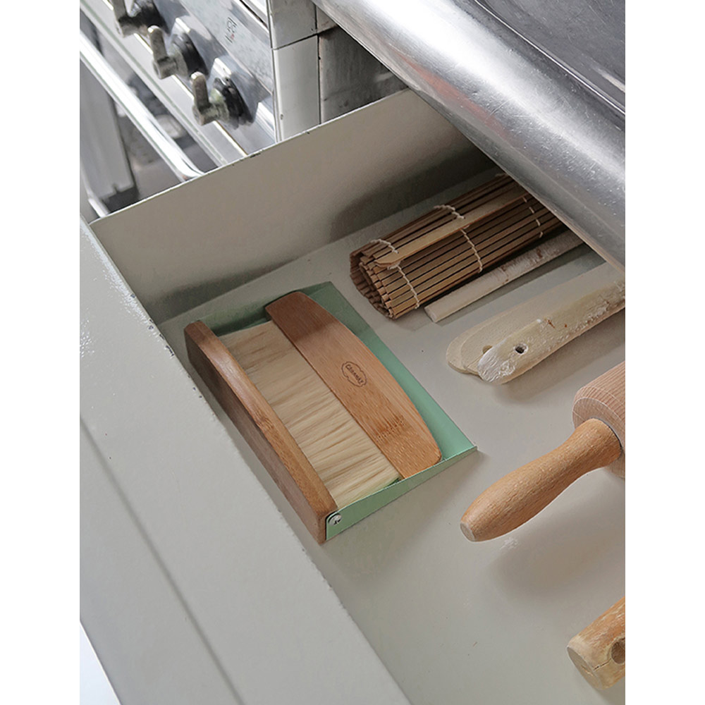 Retro tafelveger bamboe hout groen