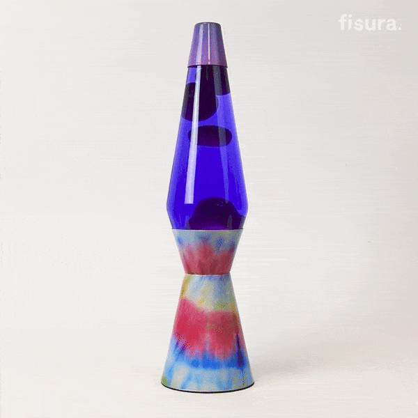 Lavalamp tie dye paars