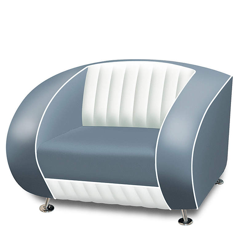 Bel Air Retro Fauteuil SF-01CB Blauw