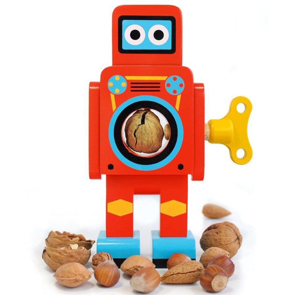 SUCK UK Red Robot Nutcracker Houten Notenkraker