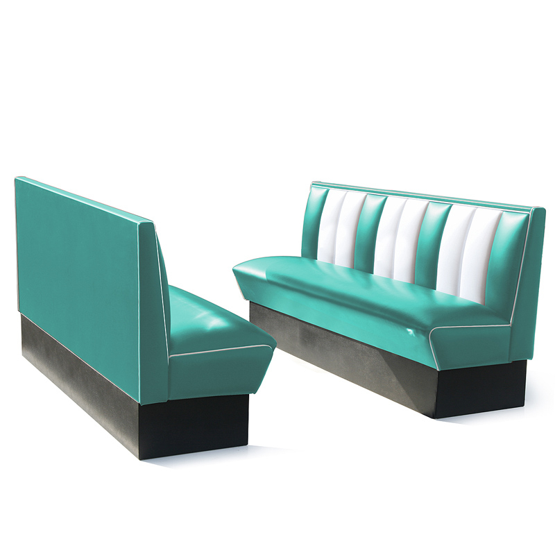 Bel Air Dinerbank Single Booth HW-180 Turquoise