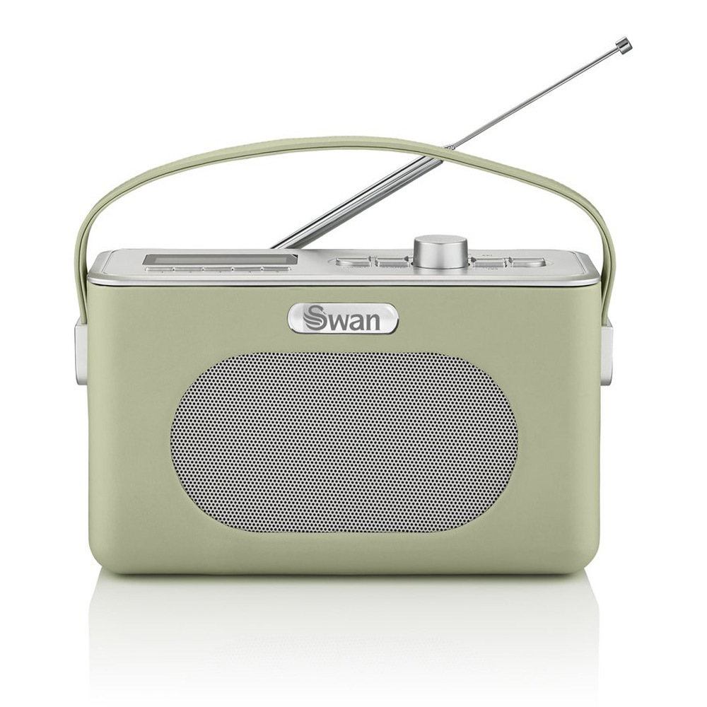 Swan Draagbare Retro Radio DAB+ Bluetooth Groen