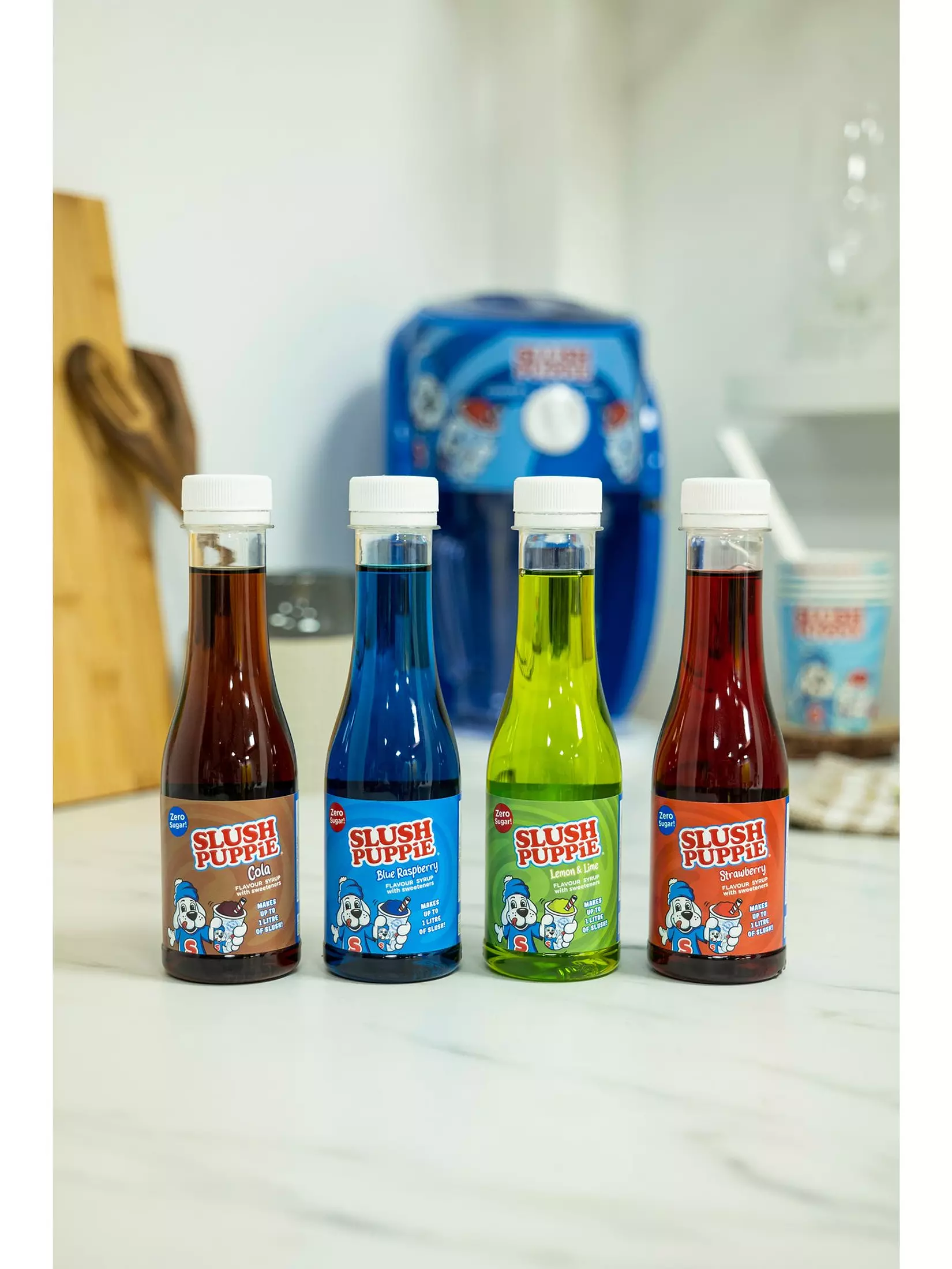 Slush Puppy siroop (zero sugar) 4-pack 180ml 