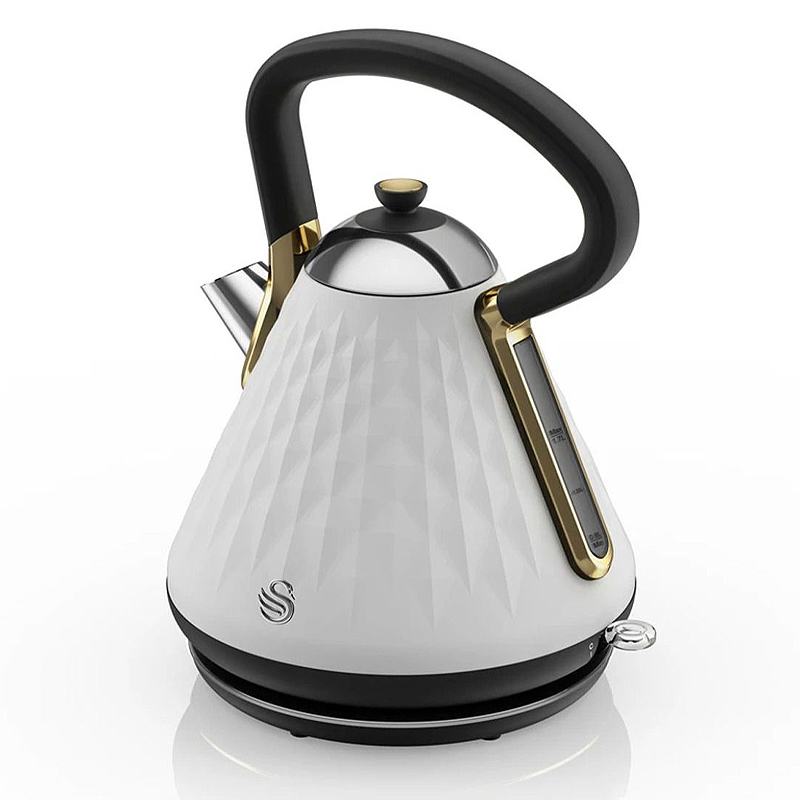 Swan Gatsby pyramid waterkoker 1.7 liter wit