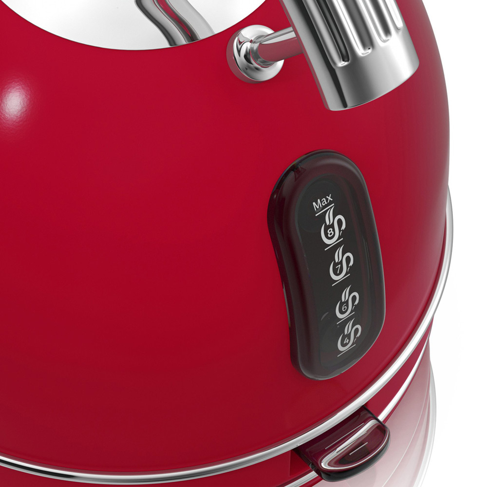 Retro waterkoker 1.8 liter rood