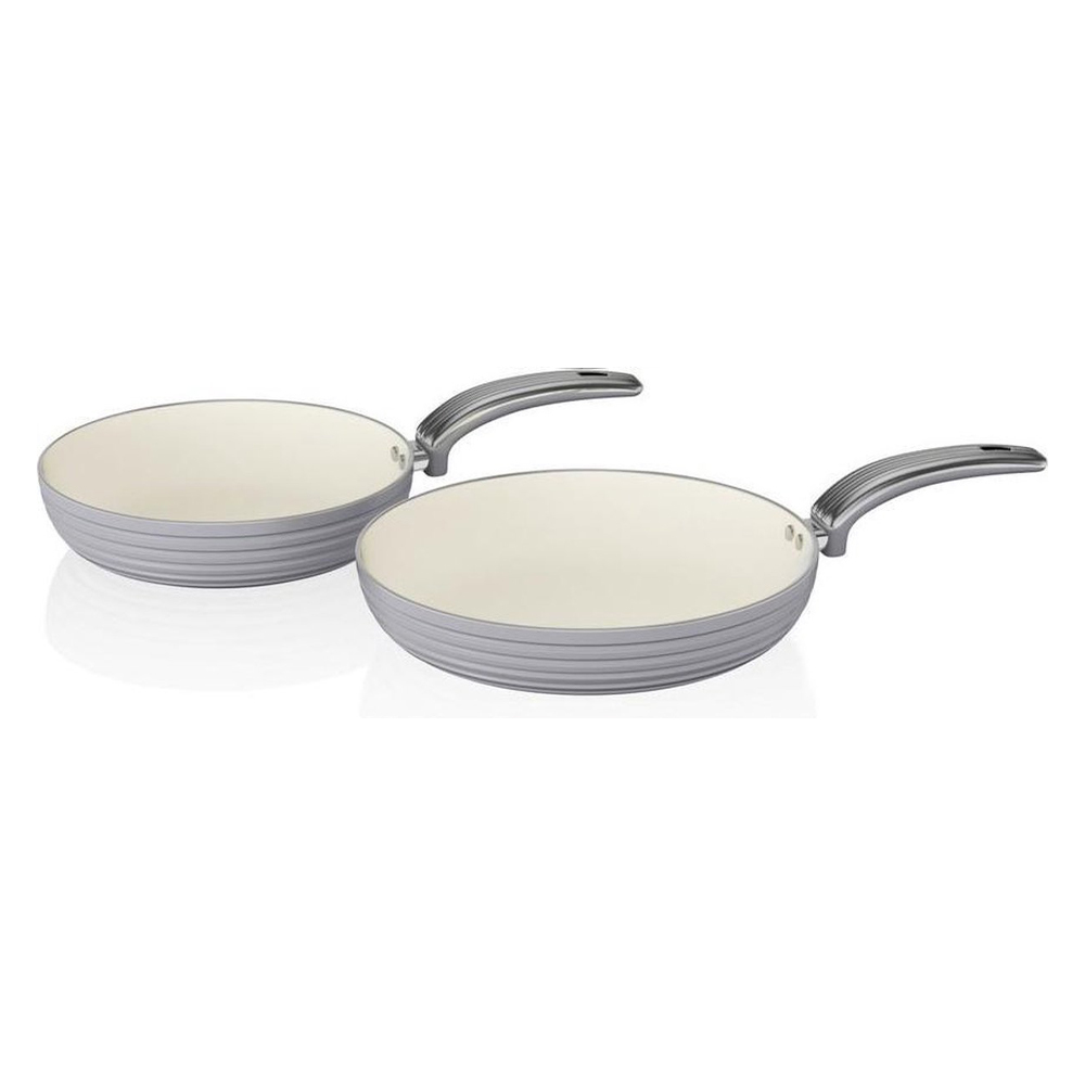 Koekenpannen set van 2 grijs