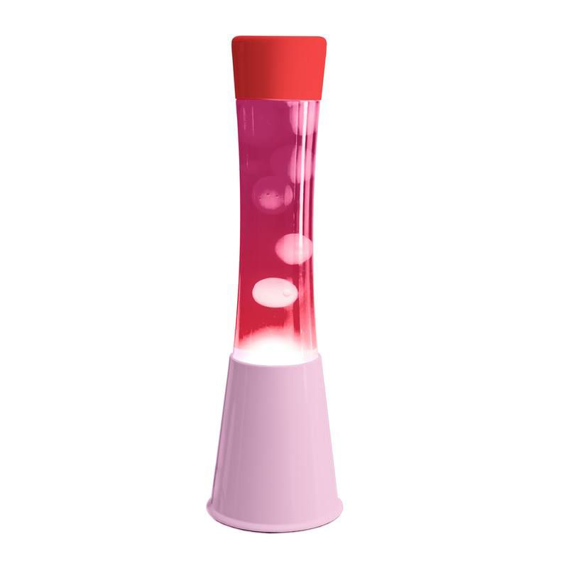 Fisura retro lavalamp - roze/wit