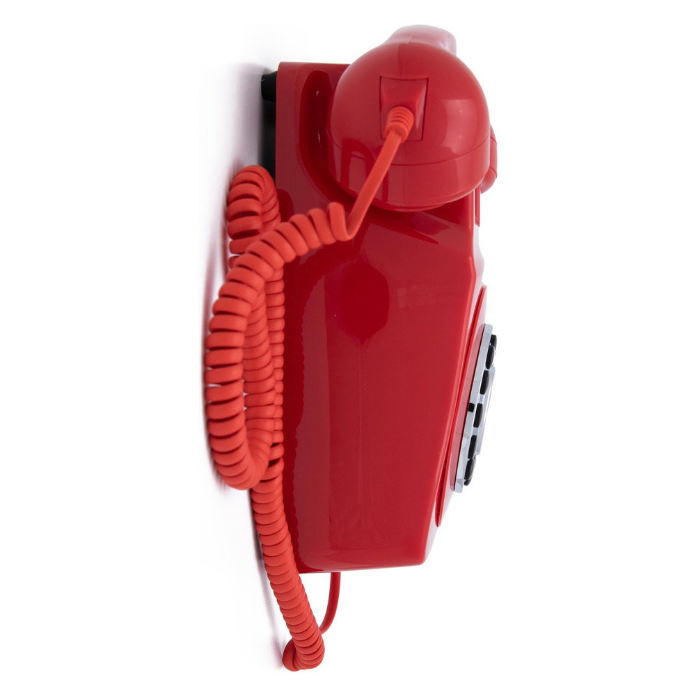 Retro wandtelefoon rood