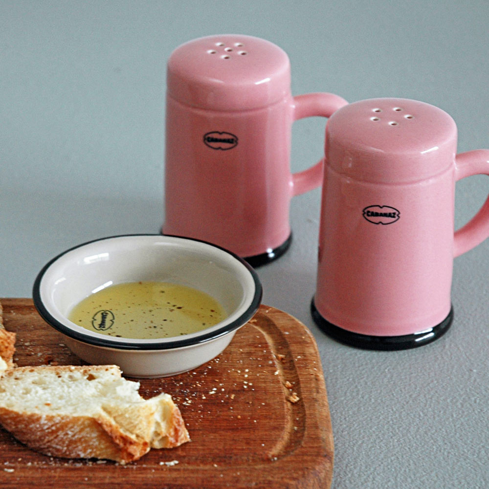 Retro peper & zoutstel cinnamon pink