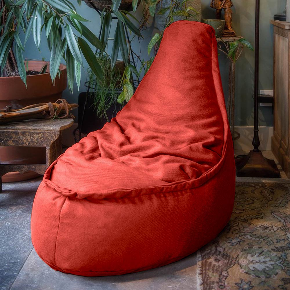 Drop & Sit duurzame zitzak stoel rood junior