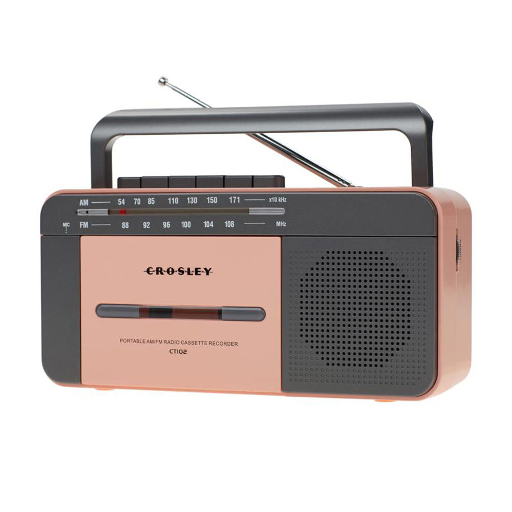 Crosley CT102A Portable Radio Cassettespeler Bluetooth Roze