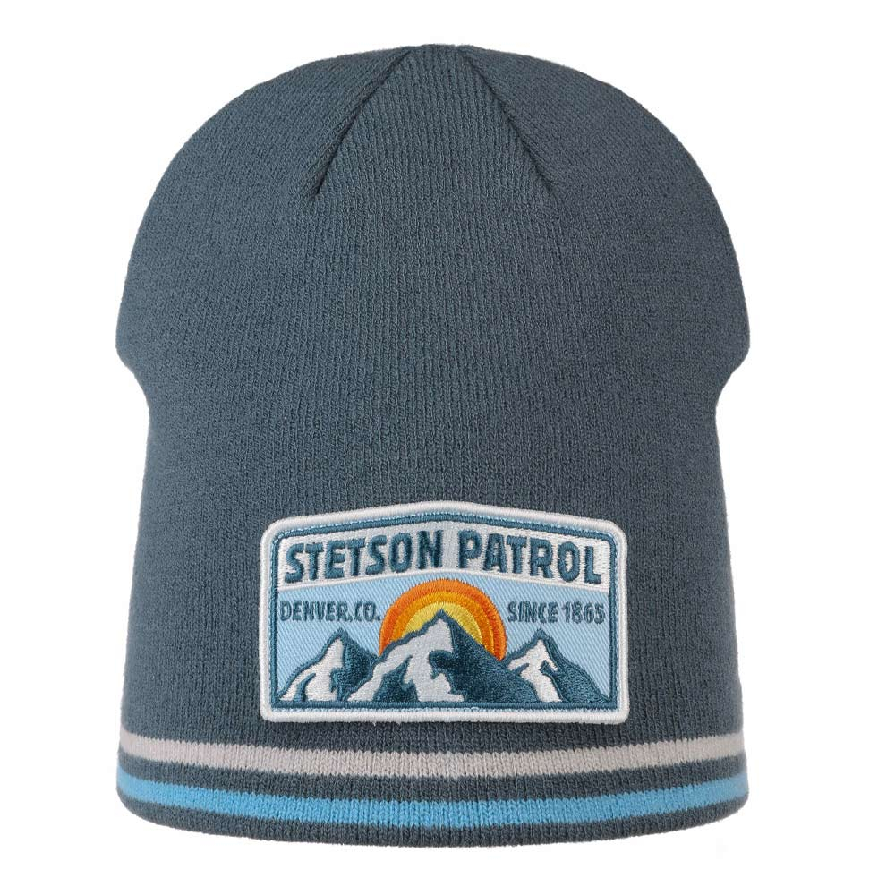 Stetson Retro Beanie Muts Stetson Patrol Blauw
