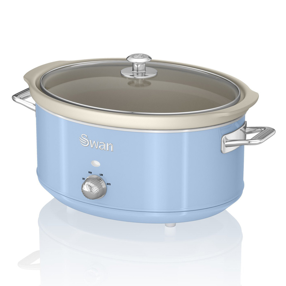 Swan Retro 6.5 L Slowcooker Blauw