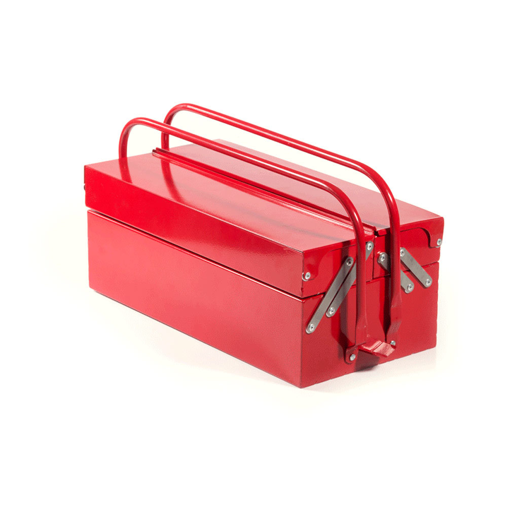 Retro draagbare barbecue rood