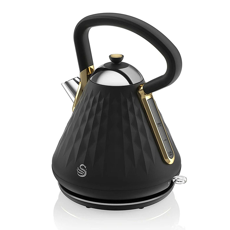 Swan Gatsby pyramid waterkoker 1.7 liter zwart
