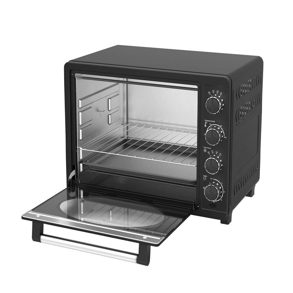 Retro mini oven 35 L zwart