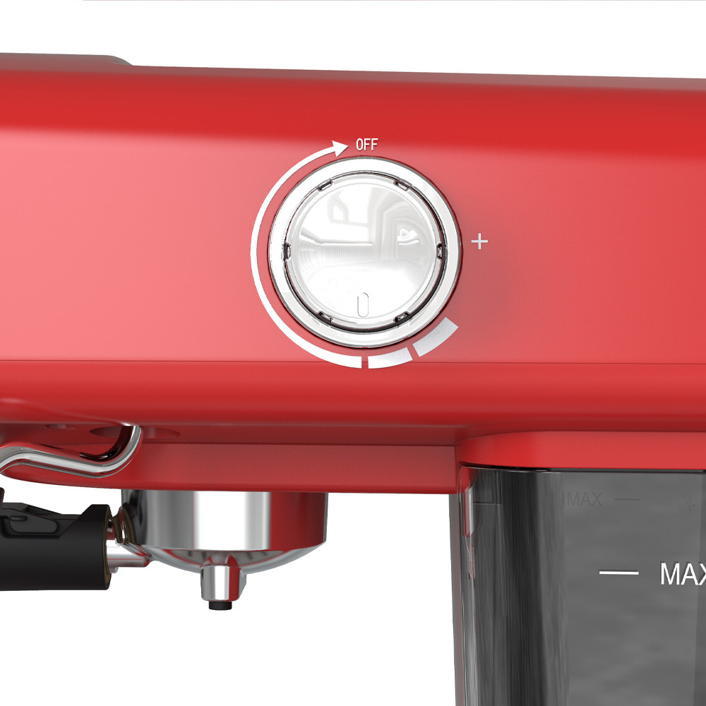 TurboTronic ZEspresso TT-CM22 Retro Espressomachine Rood TurboTronic ZEspresso TT-CM22 Retro Espressomachine Rood