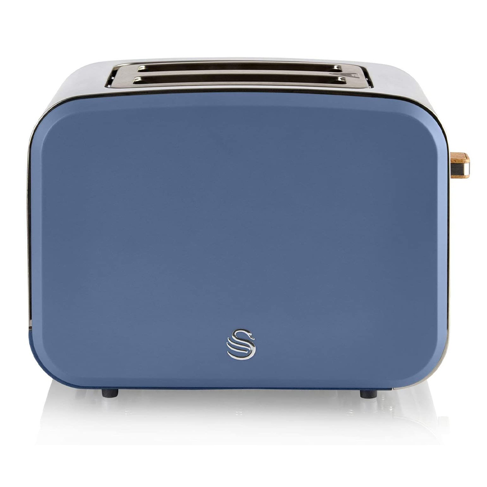 Retro 2-slot broodrooster blauw